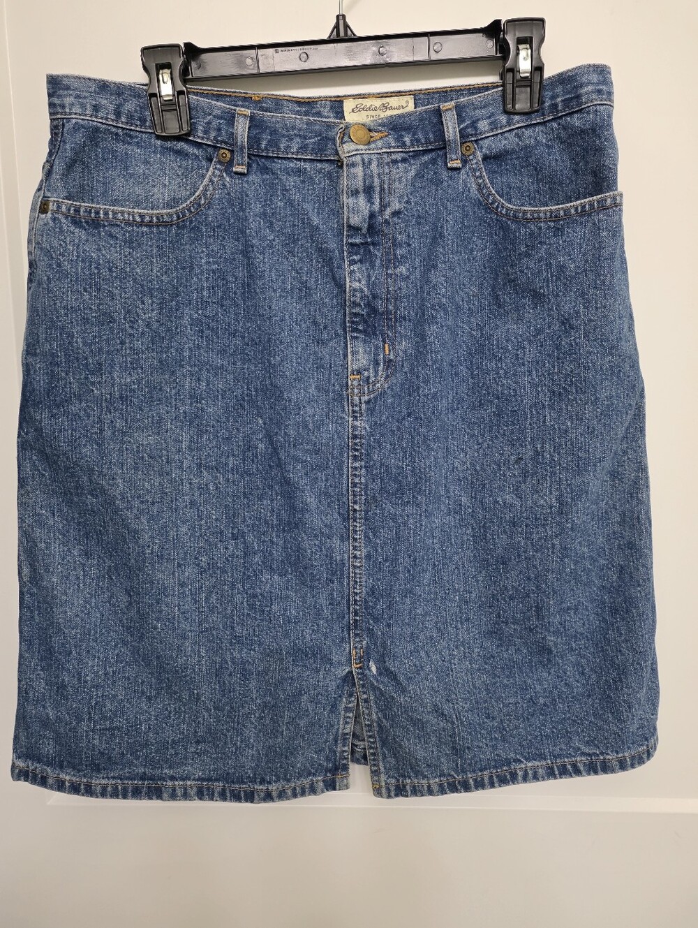 Vintage Eddie Bauer Blue Denim Jean Skirt